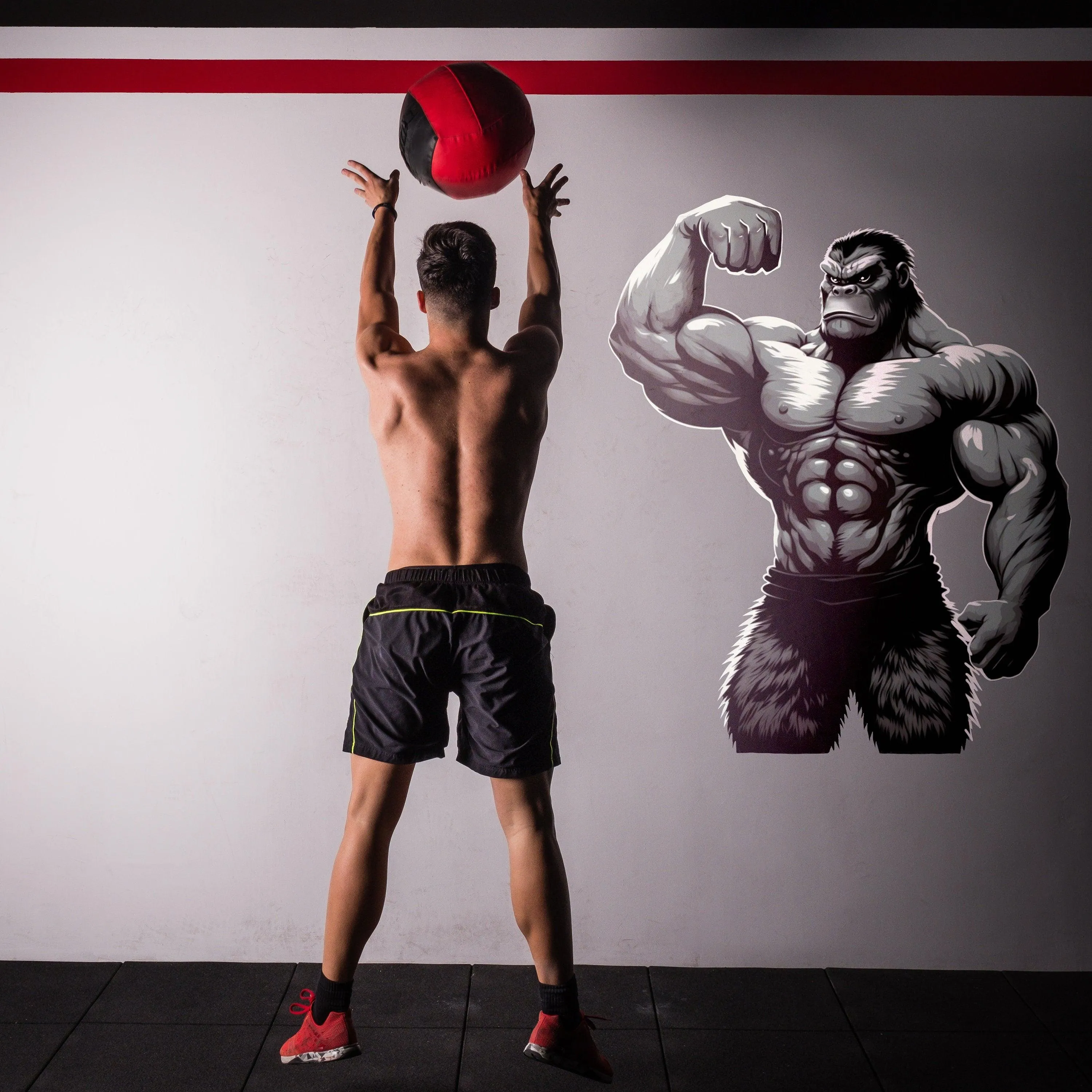 Beast Mode Inspired Fitness Gorilla Wall Decal - Gym Motivation Sticker
