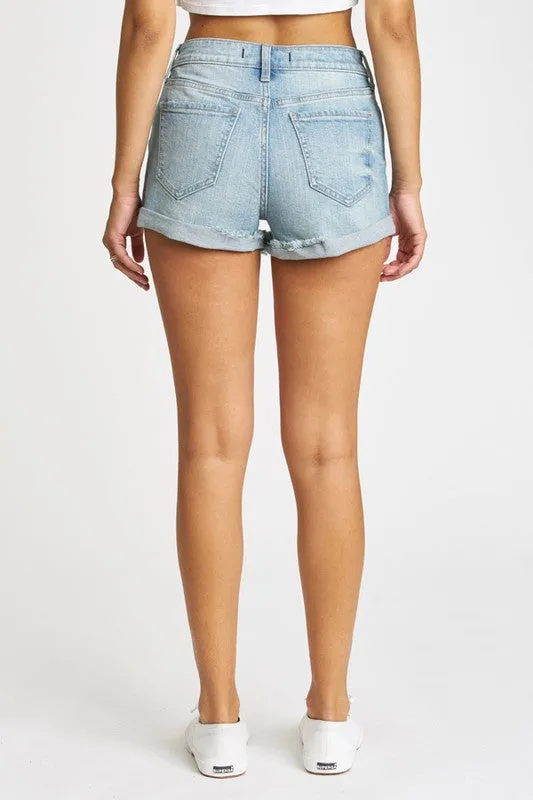 Long Distance Denim Shorts