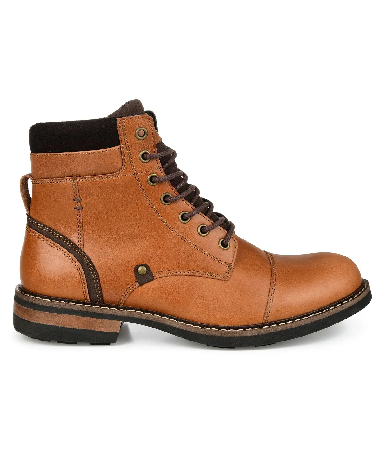 Men's ankle boots yukon cap toe Territory, brown