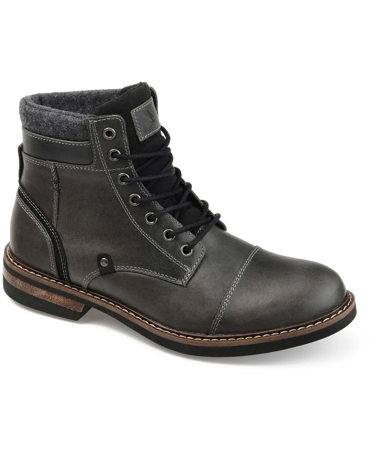 Men's ankle boots yukon cap toe Territory, brown