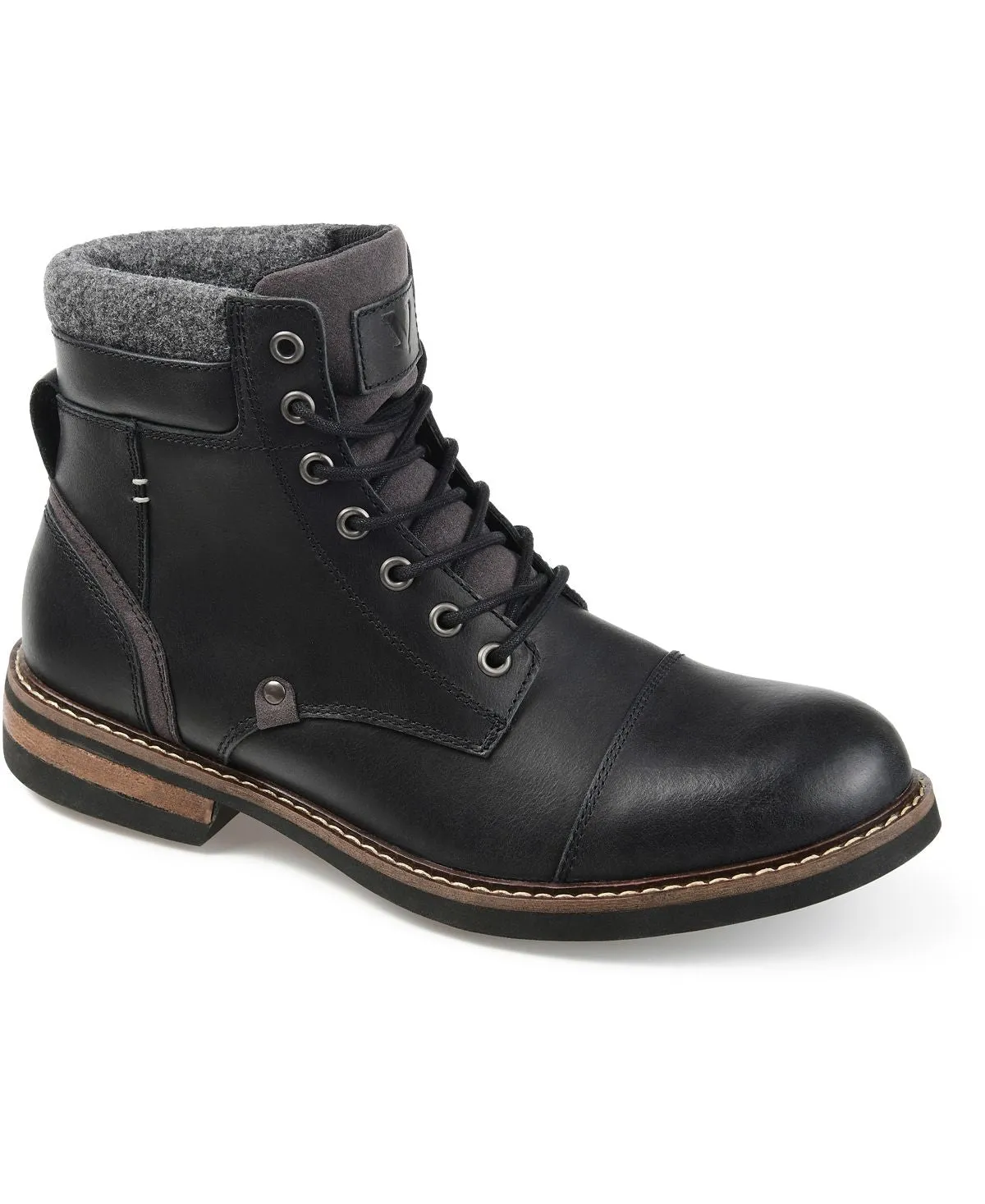 Men's ankle boots yukon cap toe Territory, brown