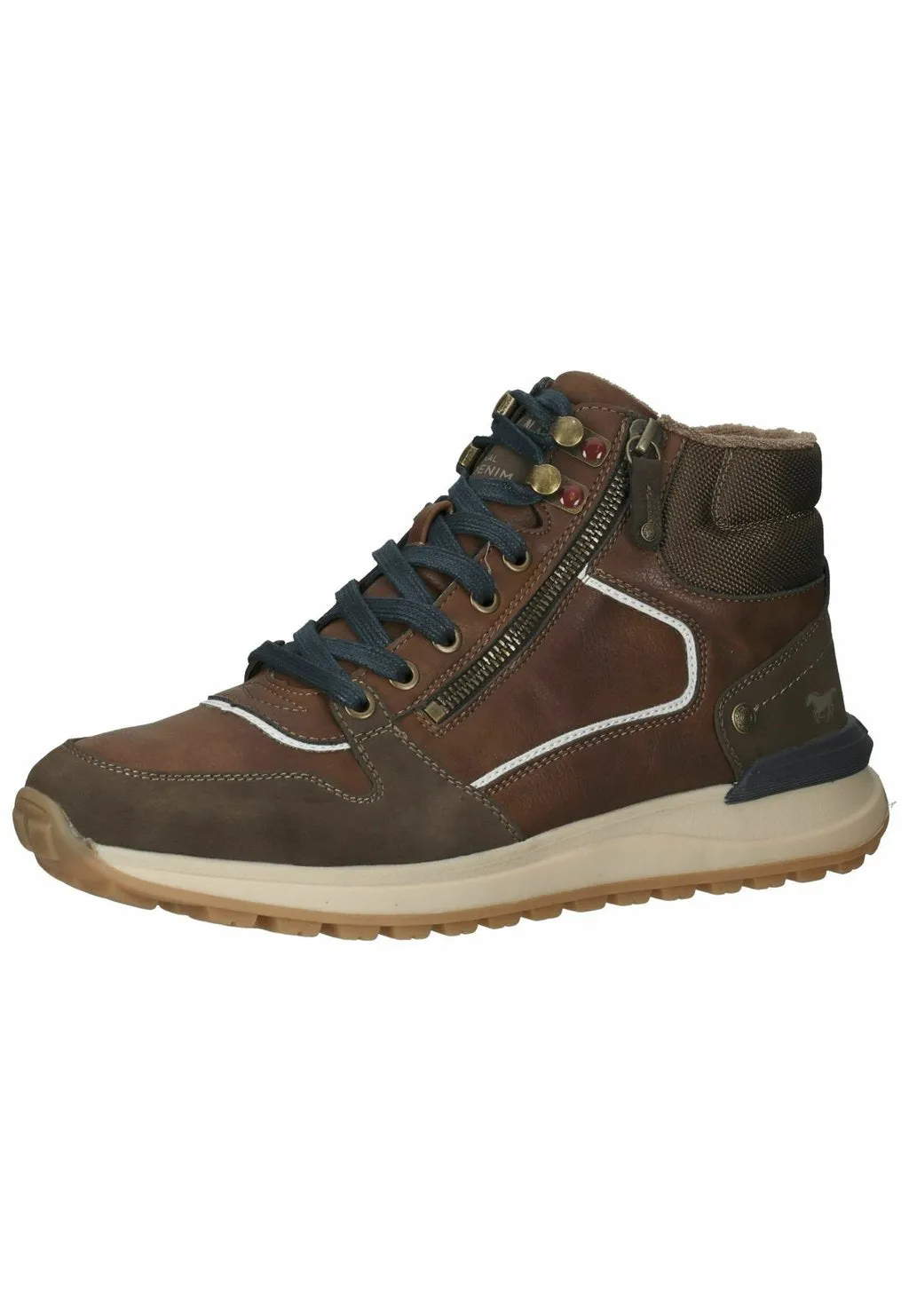 Mustang lace-up boots, brown