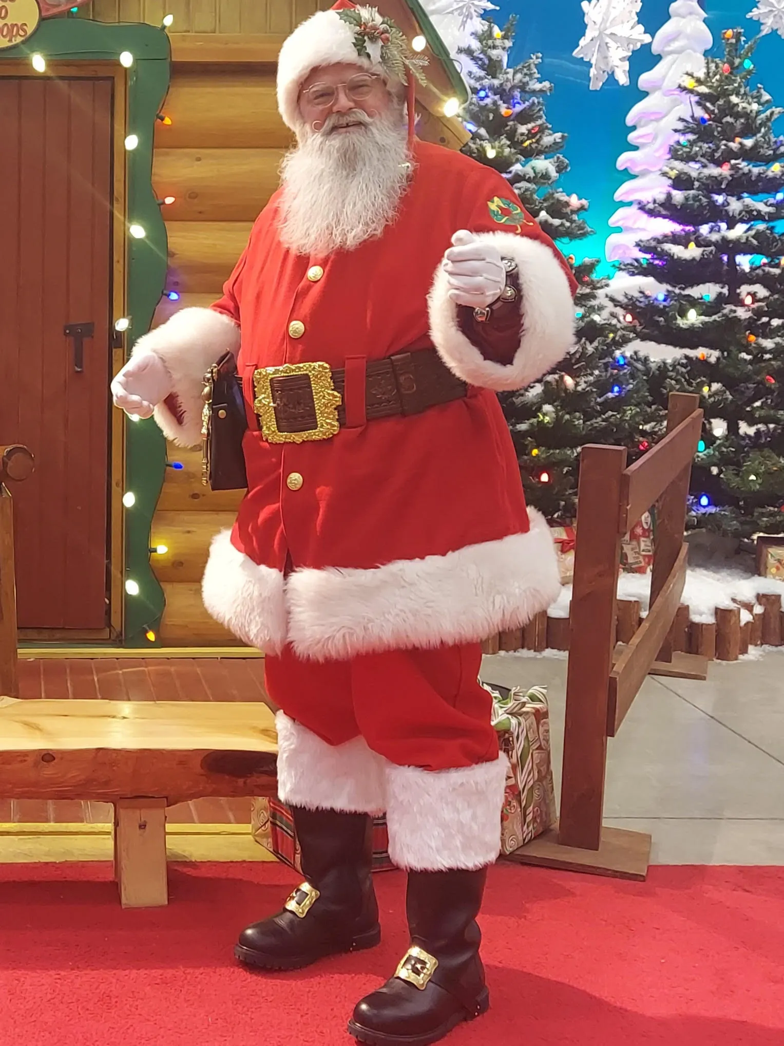 Santa Boot / Genuine Leather Professional Santa Boots / Wide Calf / Wide Width