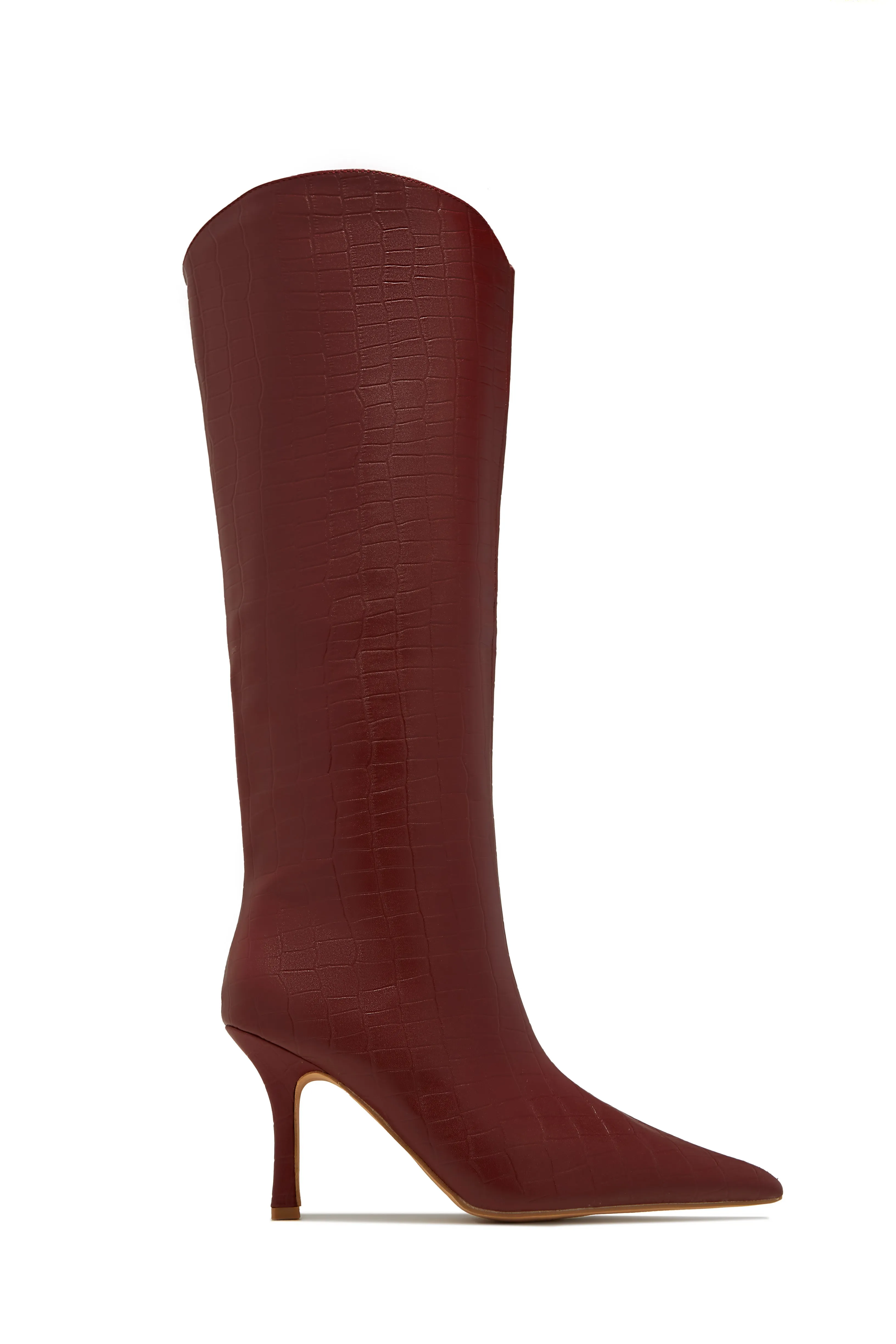 Shyla Knee High Boots - Leopard
